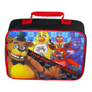 Bioworld Kids Five Nights at Freddy's Rectangular Insulated School Lunch Bag with Handle, Reusable Soft Cooler Lunch Box for Daycare, Travel, Boys 3+