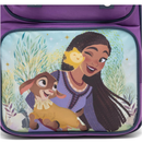 Disney Wish 15.5" Polyester Purple Large Backpack with 2 Front Pockets