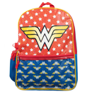 DC Comics Wonder Woman 16" 5-Piece Backpack Set with Insulated Lunch Bag