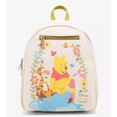Loungefly Disney Winnie The Pooh Flowers Mini Faux Leather Shell Backpack