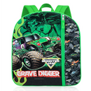 Fast Forward Monster Jam16" Kids Backpack Grave Digger School Bag with Front Pocket & Side Mesh, Lightweight for Kids