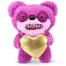 Fuggler Gold Fuggs by ZURU Funny Ugly Monster, Plush, Collectible, Toy (Teddy Bear Nightmare - Heart)