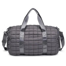 Ty Quilted Puffer Nylon Duffel Carbon