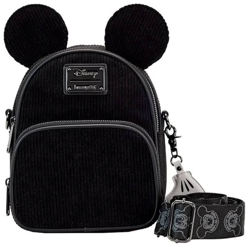 Mickey Mouse Classic Corduroy Convertible Mini Backpack and Crossbody Loungefly