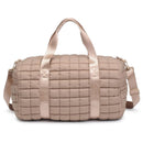 Ty Quilted Puffer Nylon Duffel Natural