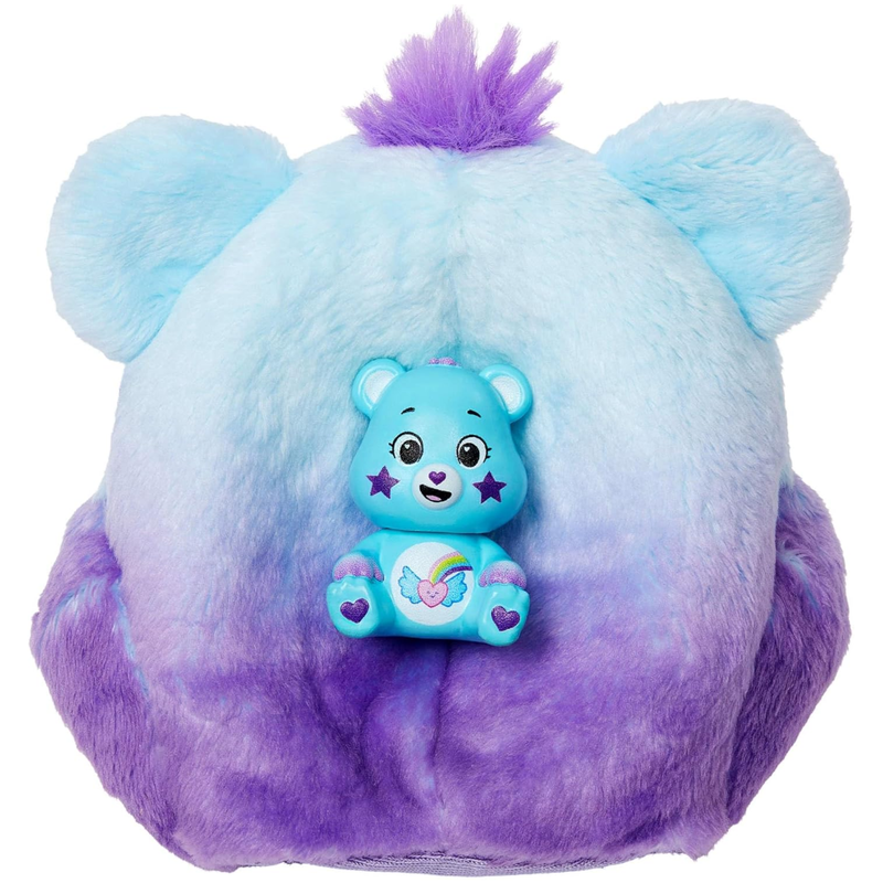 Barbie Cutie Reveal Care Bears Doll & Accessories, Series 2 Dream Bright Bear with 10 Surprises Including Color Change & Mini Bear
