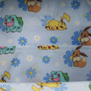 Loungefly Pokémon Beige and Blue Mini Backpack with Flowers