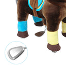 PonyCycle K35 Riding Horse No Battery Chocolate Brown Giddy up Pony Plush Toy Walking Animal Age 3-5 Years Small Size
