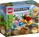 LEGO Minecraft The Coral Reef 21164 Featuring Alex, a Drowned and 2 Cool Puffer Fish (92 Pieces)