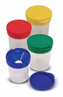 Melissa & Doug Spill-Proof Paint Cups - 4-Pack, Airtight Seal, Snap Lids