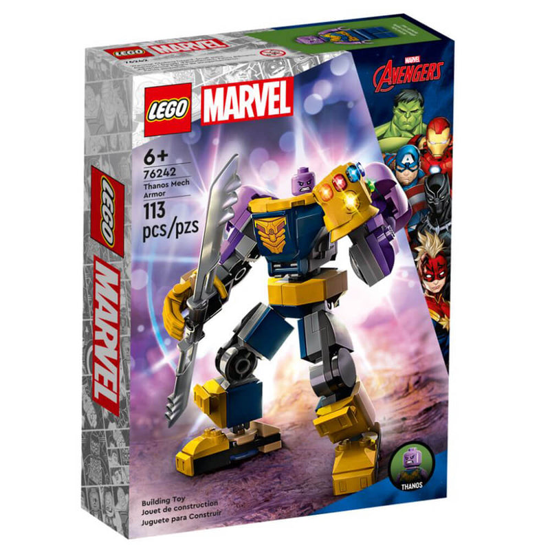 LEGO Marvel Thanos Mech Armour Avengers Figure Set 76242