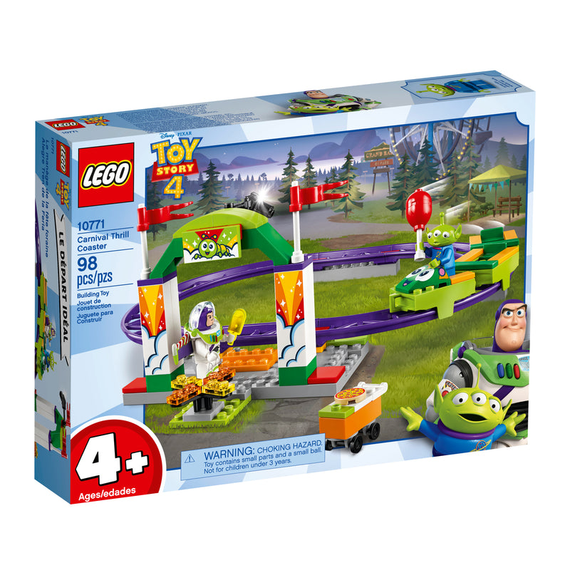 LEGO Disney Pixar’s Toy Story 4 Carnival Thrill Coaster 10771 Building Toy (98 Pieces)