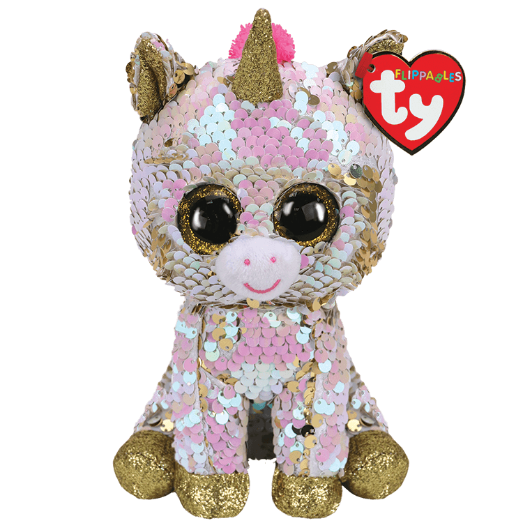 TY Flippables Sequin Plush - Fantasia the Unicorn (Regular Size - 6 inch)