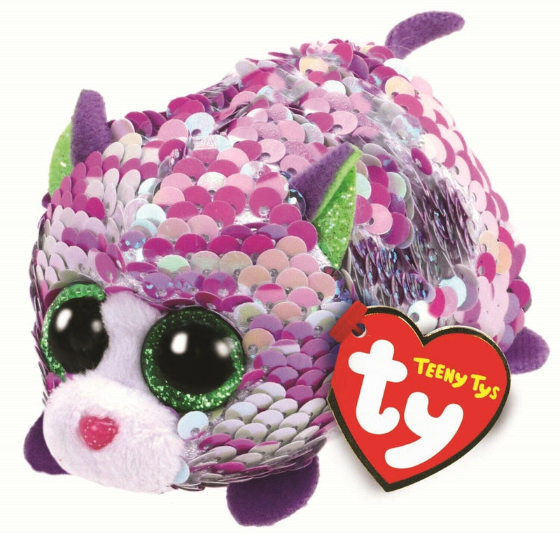 TY Beanie Boos - Teeny Tys Stackable Plush - LILAC the Cat (4 inch)