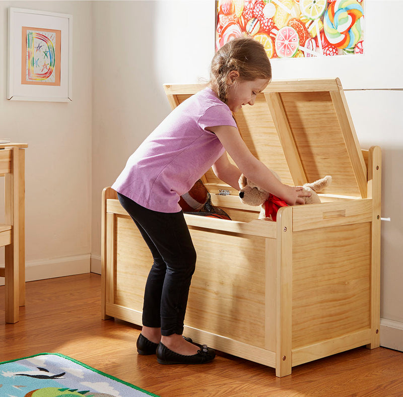 Melissa & Doug Wood Kids Toy Chest, Multiple Colors