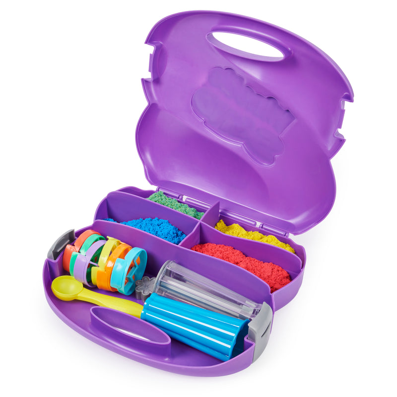 Kinetic Sand Sandwhirlz Playset with 3 Colors of Kinetic Sand (2lbs)