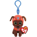 TY Beanie Baby - ZUMA ( Paw Patrol - Plastic Key Clip ) (4 inch)