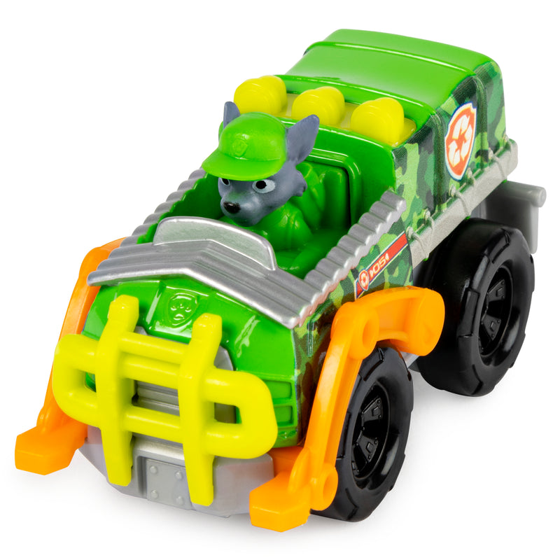 PAW Patrol, True Metal Rocky Collectible Die-Cast Vehicle, Jungle Rescue Series 1:55 Scale