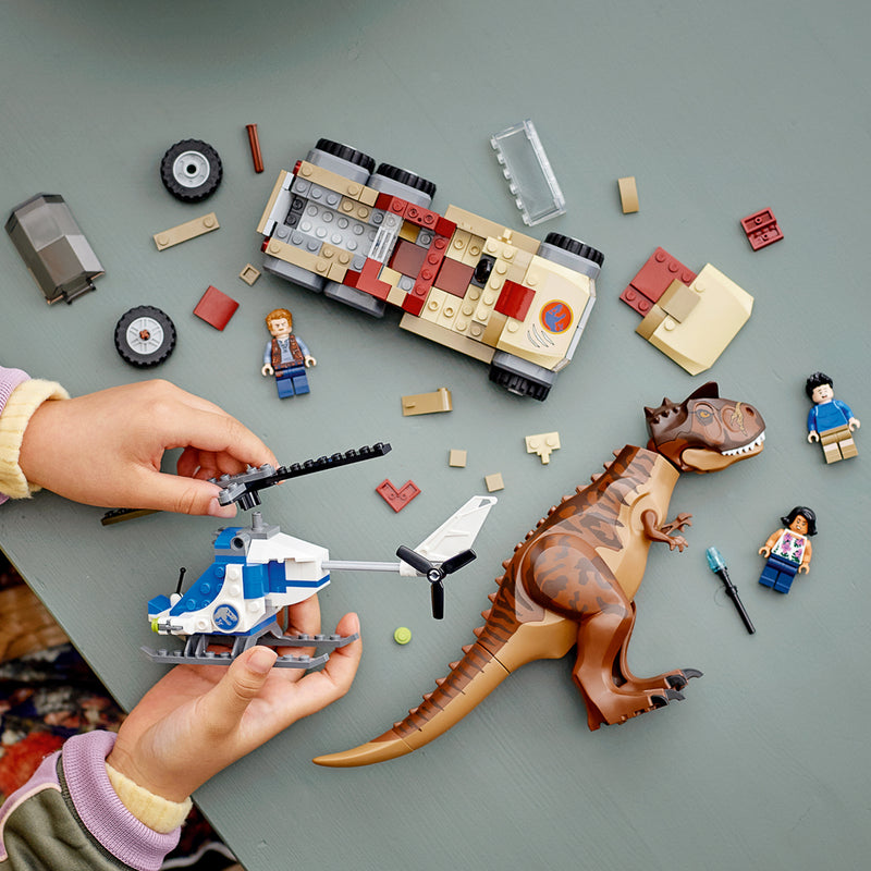 LEGO Jurassic World Carnotaurus Dinosaur Chase 76941 Building Toy Playset (240 Pieces)