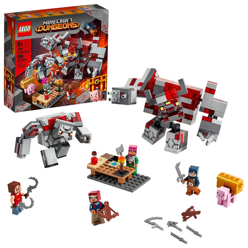 LEGO Minecraft The Redstone Battle 21163 Cool Action Building Playset for Kids (504 Pieces)