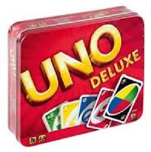 Mattel Games - Uno Deluxe Card Game Tin