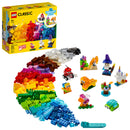 LEGO Classic Creative Transparent Bricks 11013 Building Toy with Transparent Bricks (500 Pieces)
