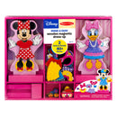 Disney Minnie Mouse & Daisy Duck Magnetic Dress-up Wooden Doll Play Set