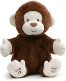 GUND Animated Clappy Monkey Singing and Clapping Plush Stuffed Animal, Brown, 12"