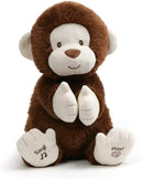 GUND Animated Clappy Monkey Singing and Clapping Plush Stuffed Animal, Brown, 12"