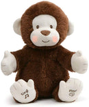 GUND Animated Clappy Monkey Singing and Clapping Plush Stuffed Animal, Brown, 12"