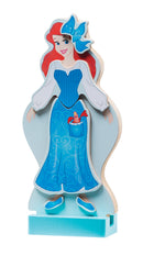 Melissa & Doug Disney Ariel Magnetic Dress-Up Wooden Doll Pretend Play Set