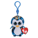 Ty Flippables Sequin Plush - PAYTON the Penguin (Plastic Key Clip - 3.5 inches)