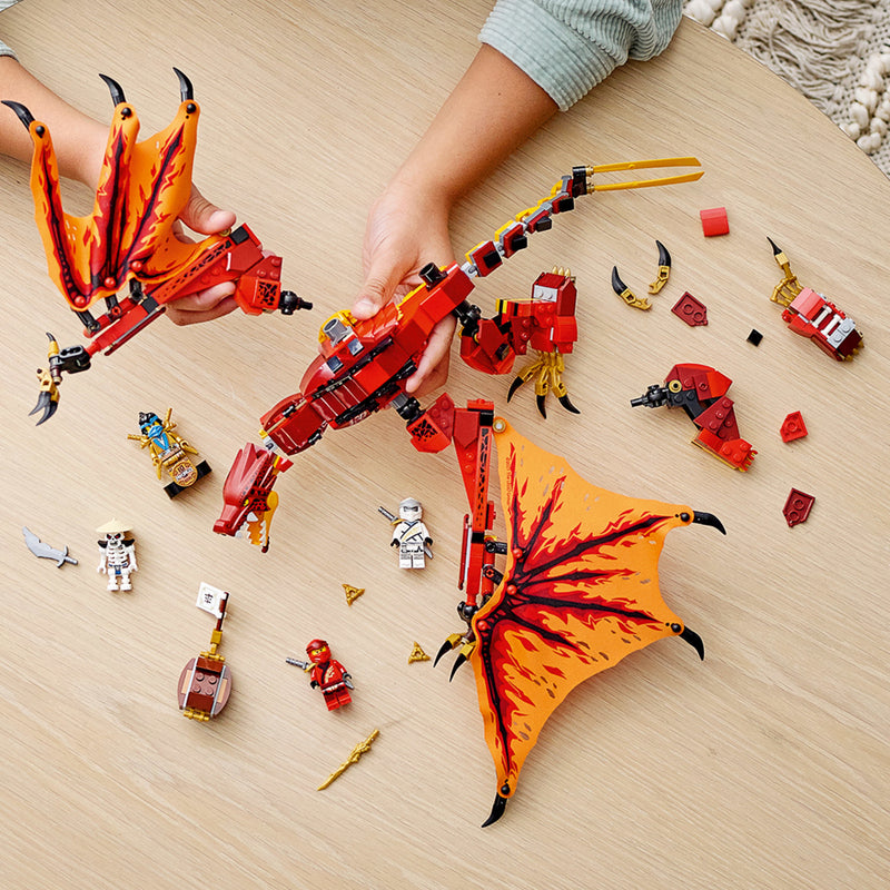 LEGO NINJAGO Legacy Fire Dragon Attack 71753 Ninja Building Toy (563 Pieces)