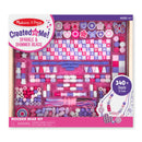 Melissa & Doug Created by Me! Sparkle & Shimmer Beads Wooden Bead Kit, 340+ Beads for Jewelry-Making