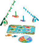Melissa & Doug Catch & Count Wooden Fishing Game With 2 Magnetic Rods