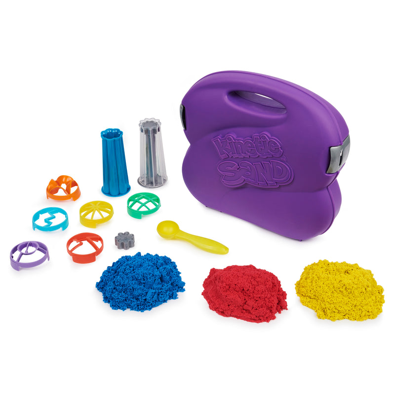 Kinetic Sand Sandwhirlz Playset with 3 Colors of Kinetic Sand (2lbs)