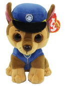 TY Beanie Boos Paw Patrol Plush - CHASE the Shepherd Dog (Regular Size - 6 inch)