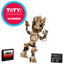 LEGO Marvel I am Groot Buildable Toy, 76217 Guardians of the Galaxy 2 Set, Collectable Baby Groot Model Figure, Gift Idea
