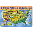 Melissa & Doug USA Map Wooden Puzzle, 45pc