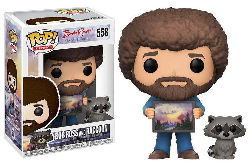 FUNKO POP! TELEVISION: Bob Ross - Bob Ross With Raccoon