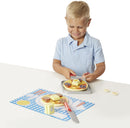 Melissa & Doug Flip and Serve Pancake Set (19 pcs) - Wooden Breakfast Play Food
