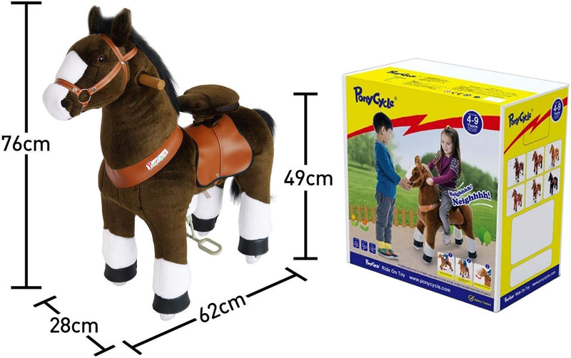 PonyCycle - Chocolate brown with white hoof - Age 3-5