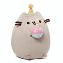 GUND Pusheen Snackables Birthday Cupcake Plush Stuffed Animal, Gray, 10.5"