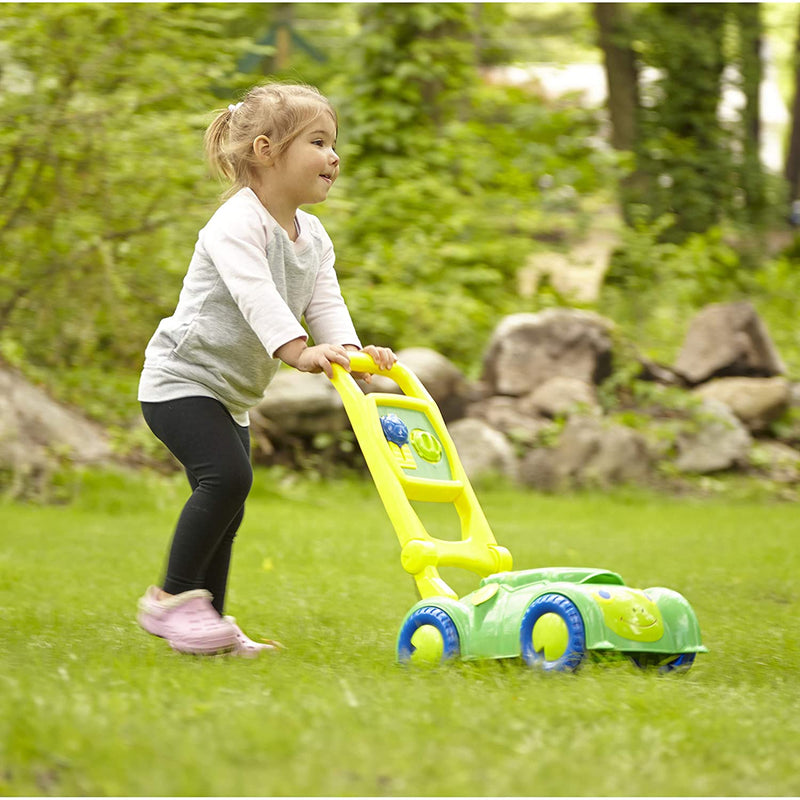 Melissa & Doug Sunny Patch Snappy Turtle Lawn Mower - Pretend Play Toy for Kids