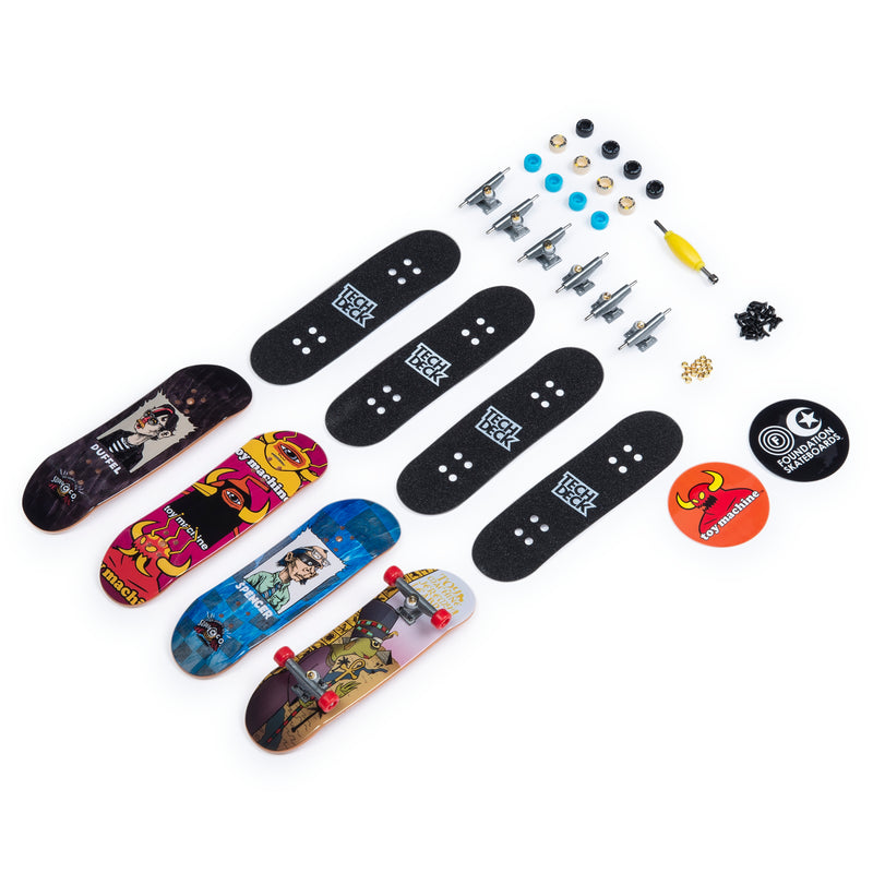 Tech Deck - 96mm Fingerboards - Ultra DLX 4-Pack - Toy Machine/Foundation