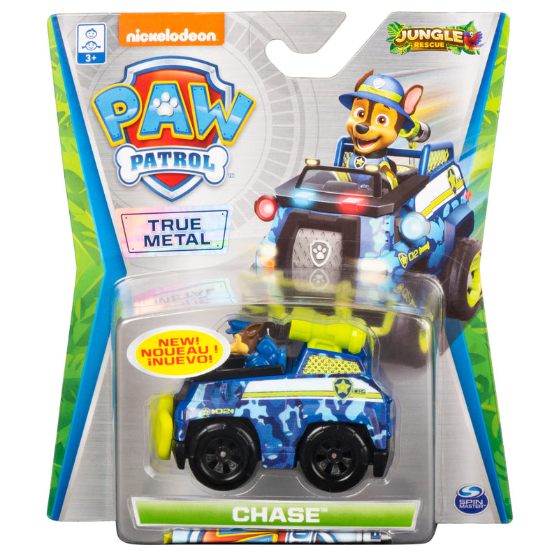 PAW Patrol, True Metal Chase Collectible Die-Cast Vehicle, Jungle Rescue Series 1:55 Scale