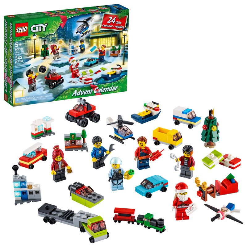 LEGO City Advent Calendar 60268, With City Play Mat
