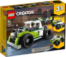 LEGO Creator 3in1 Rocket Truck 31103 Action Building Toy for Kids, Build a Rocket Truck, Off-Roader or Quad Bike (198 Pieces)