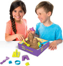 Kinetic Sand, Beach Day Fun Playset with Castle Molds, Tools, and 12 oz. of Kinetic Sand for Ages 3 and Up