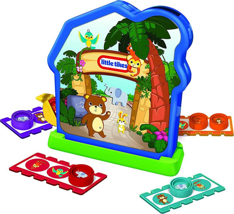 TCG Toys Little Tikes Animal Zoo Bingo Multi-Player Kids Game, Multicolor